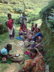 women in tribal village in Sirmangal